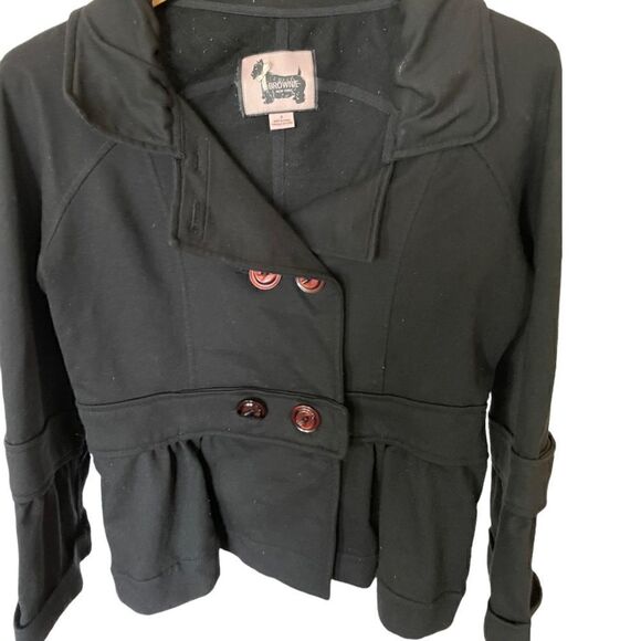Cute Black Double Breasted Jacket, Small - Picture 2 of 5